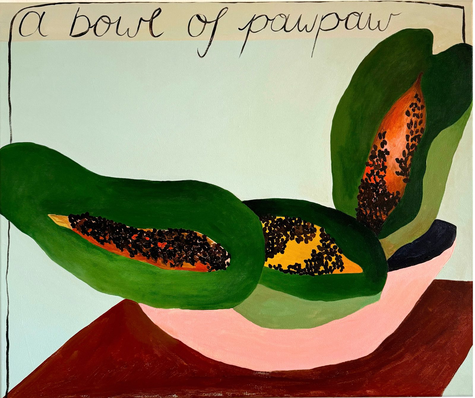 Leila Lallali, A Bowl of Pawpaw, 2025