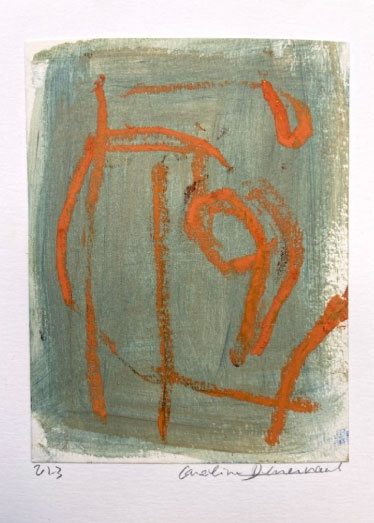 Caroline Denervaud, Petit Trace Orange 1, 2023