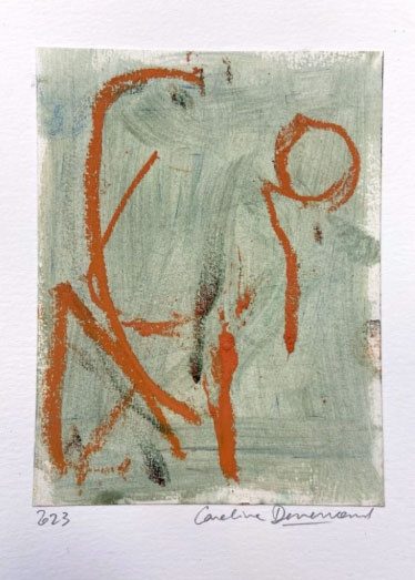Caroline Denervaud, Petit Trace Orange 2, 2023
